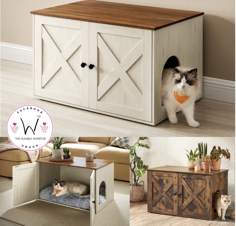 Large Enclosed Litter Box Cabinet!